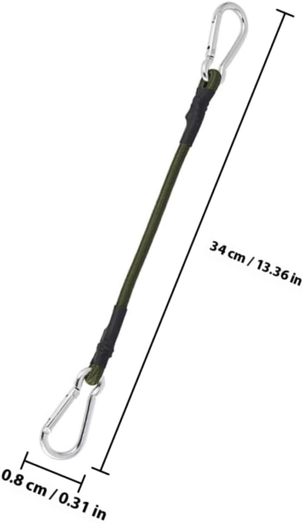 BESTonZON Elastische Gummiseile und Fahrradgepäckbefestigung aus Aluminiumlegierung 5 Stück mit Hake