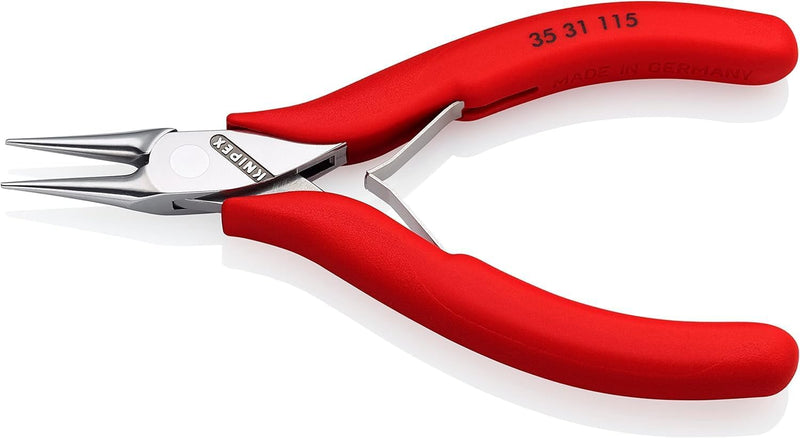 Knipex Elektronik-Greifzange mit rutschhemmendem Kunststoff überzogen 115 mm 35 31 115