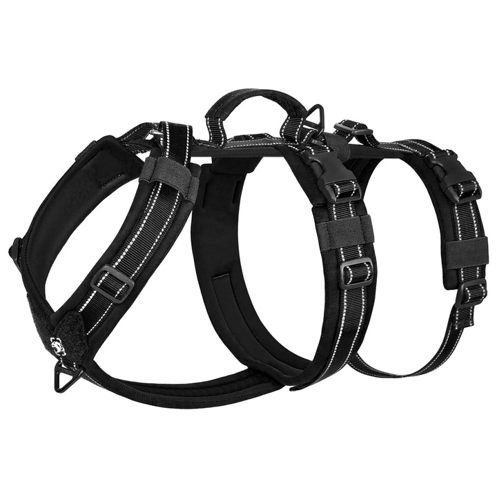 OneTigris Hundegeschirr, HOUNDLOCK Taktisches Geschirr Ausbruchsicher Einstellbar Weich Gepolstert B