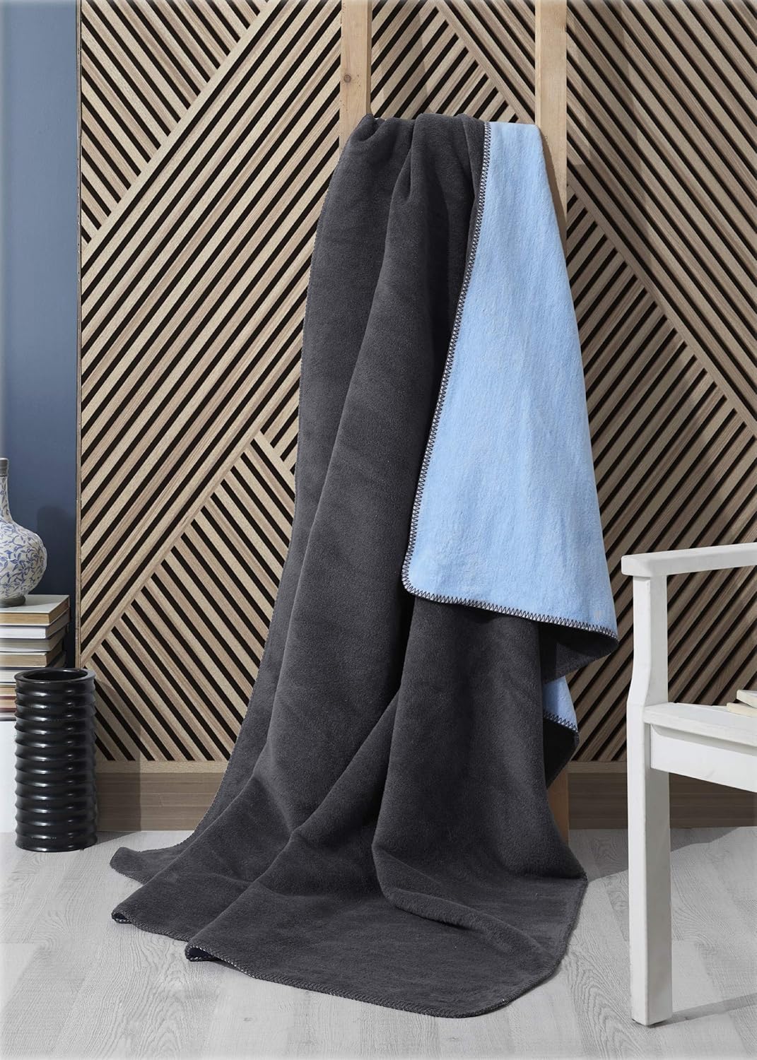 sei Design Plaid Kuscheldecke flauschig Tagesdecke, Dicke Sofa Decke, Baumwolldecke hochwertige Vera