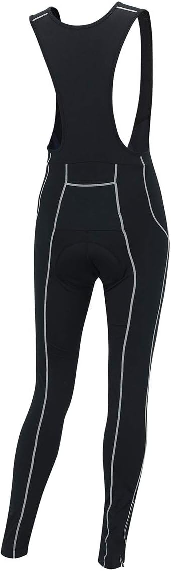 Airtracks Herren Thermo Fahrradhose Lang mit Trägern Pro - Trägerhose Lang - BIB Radhose - Träger Ra