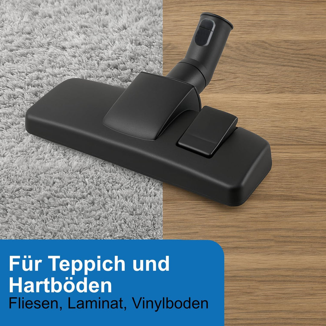 DeClean Bodendüse Bürste kompatibel mit Miele Staubsauger C1, C2, C3, Complete, Compact, Classic, S8