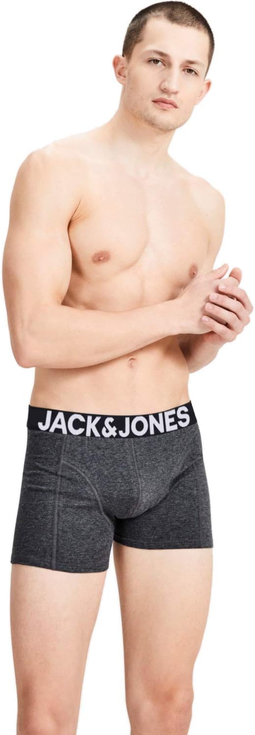JACK & JONES Herren Unterhosen 5er Set Pack Männer Boxershorts Weiss schwarz blau grau Trunks 122048