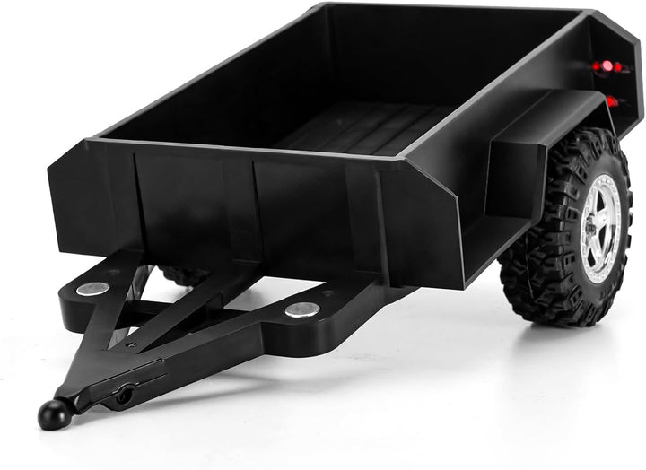 INJORA Utility Trailer mit Haken und Scale Aufbewahrungsboxen für TRX4M 1/18 RC Crawler Upgrade