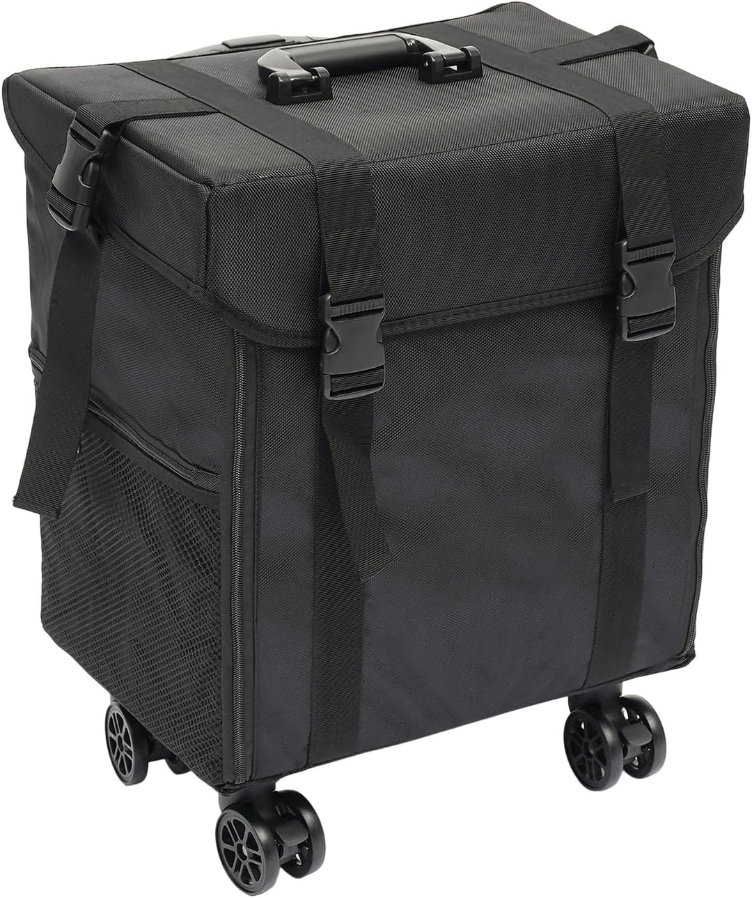 Rollender Schminkkoffer mit 8 herausnehmbaren Schubladen Professioneller Kosmetik-Organizer robuster
