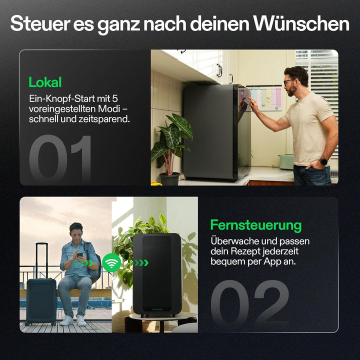 VIVOSUN Smart Post-Harvest Box, Automatischer Trockenschrank mit Temperatur- & Feuchtigkeitskontroll