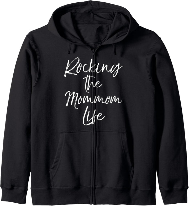 Music Grandma Gift from Grandkids Rocking the Mommom Life Kapuzenjacke