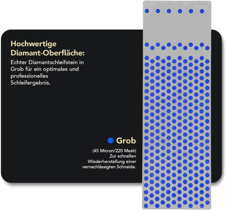 DMT Mechaniker Diamant-Schärfstein, grob, mit Plastikbox, 15,2 cm/6 Zoll,