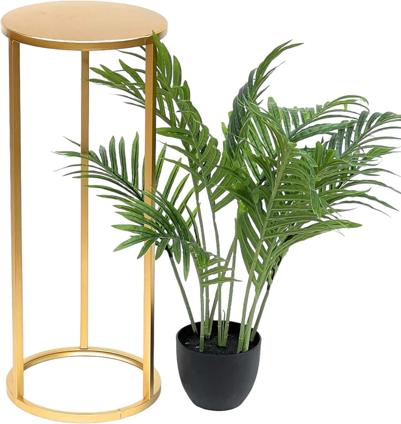 DanDiBo Blumenhocker Metall Gold Rund Blumenständer Beistelltisch 96510 Blumensäule Modern Pflanzens