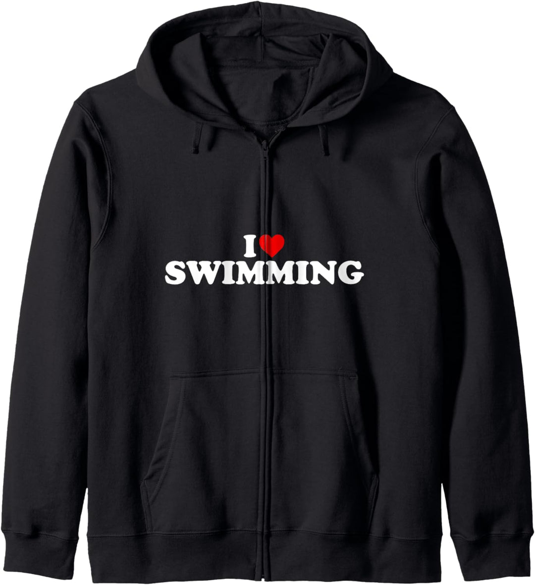 I Love Swimming – Herz Kapuzenjacke