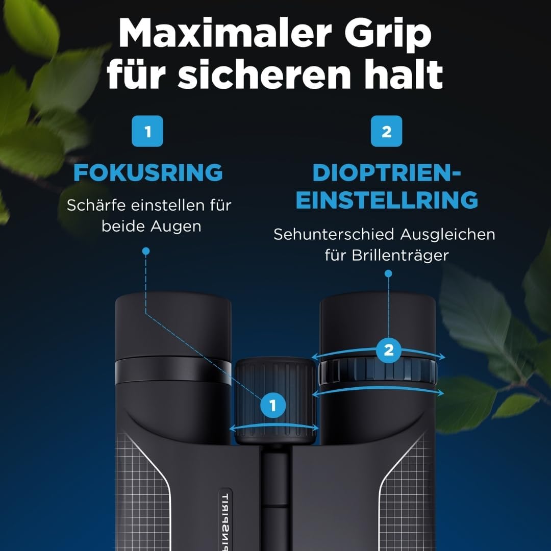 Fernglas 10x25 - leicht & kompakt - [EXTREM KLEIN] - TESTSIEGER - Mini Fernglas,für Brillenträger, O