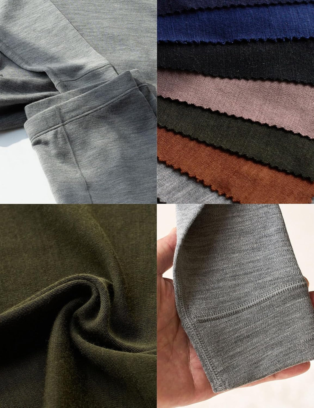 LAPASA Merinowolle Thermounterwäsche Set Damen, Merino Wolle Unterwäsche (L58 Warm/L91 Extra warm) X