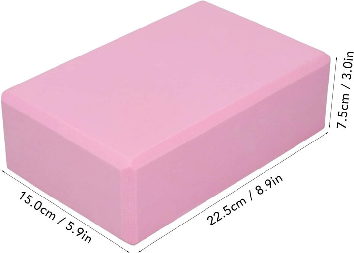 Pink Yoga Block, Foam 2 Pack Foam Travel Yoga Pilates Blocks Stabilit?t rutschfeste Bl?cke f¨¹r Medi