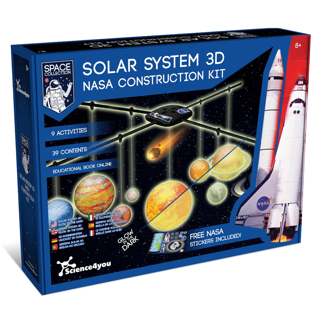 Science4you Sonnensystem 3D NASA im Dunkeln leuchten - Bauen Sie Ihr eigenes Sonnensystem, Planeten