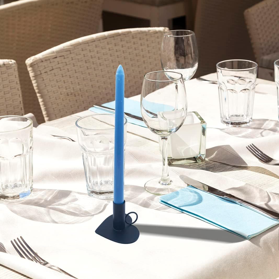 Kerzenständer Set, Stabkerzenhalter 4 Stück Schwarze Kerzenhalter Retro Candlelight Dinner Kerzenhal