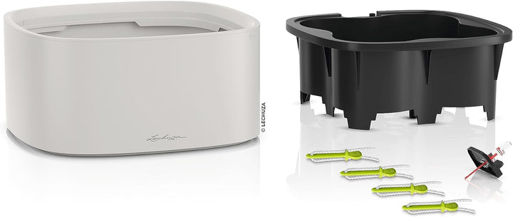 LECHUZA  PILA Color Stick-System lichtgrau 15944 35x35x16,6 cm Lichtgrau, 35x35x16,6 cm Lichtgrau