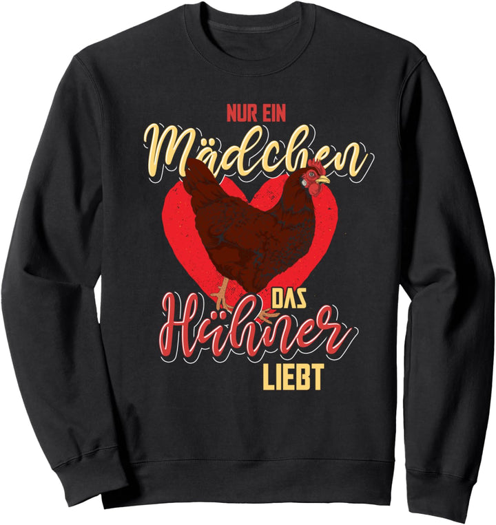 Landwirtschaft Bauernhof Tier Farm Bäuerin Huhn Mädchen Sweatshirt