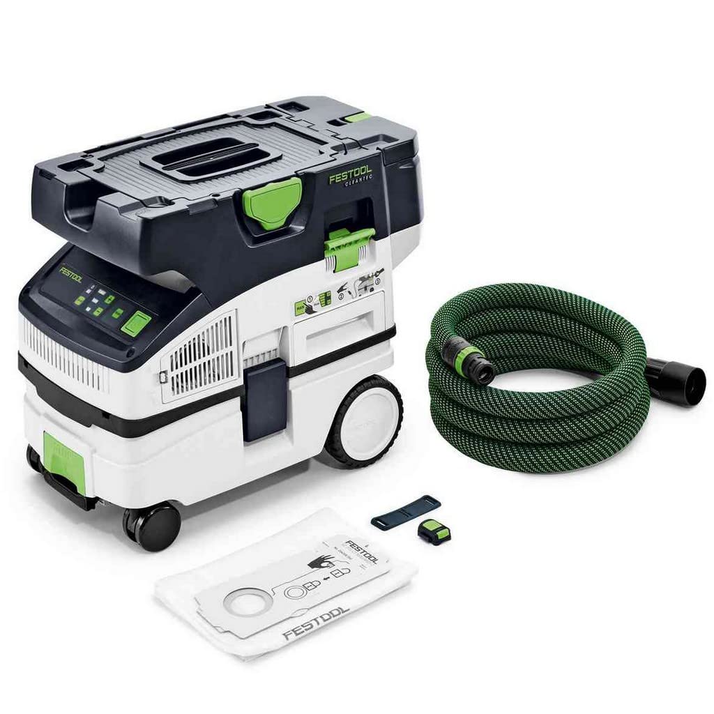 Festool Akku-Absaugmobil CTLC MINI I-Basic CLEANTEC (mit Hauptfilter, SELFCLEAN Filtersack, Saugschl