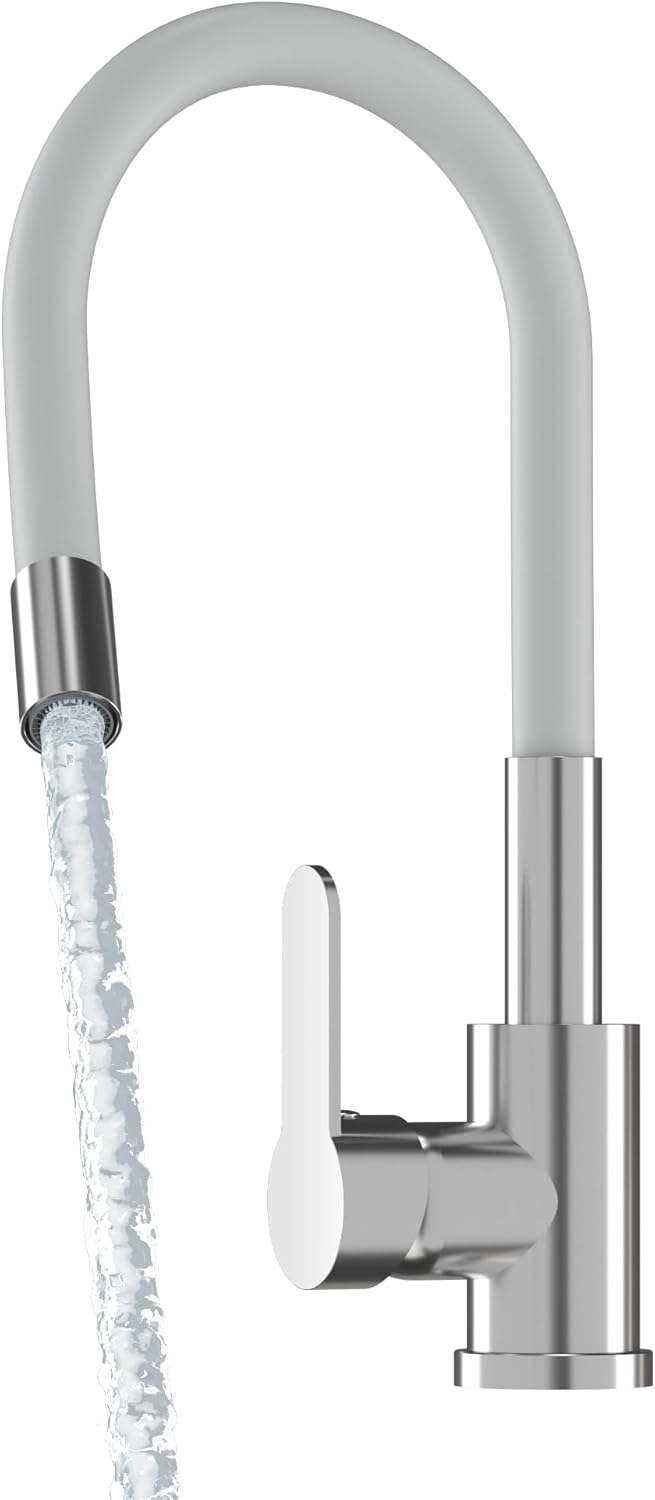 Granitan Ausgussbecken mit Unterschrank + Küchenmischer - Ausgussbecken Kunststoff für Garage Keller