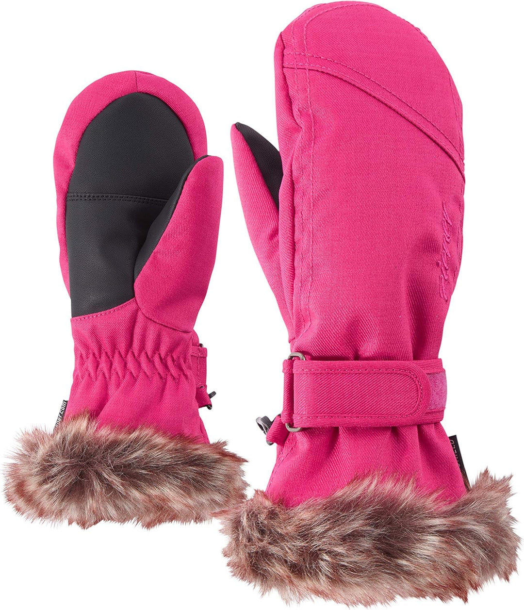 Ziener Mädchen LED MITTEN GIRLS glove junior Ski-Handschuhe / Wintersport |warm, atmungsaktiv 7.5 ro