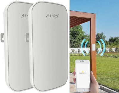 7links WLAN Verstärker Outdoor: 2er-Set Outdoor-WLAN-Repeater mit 1.200 Mbit/s, für 2,4 & 5 GHz, App