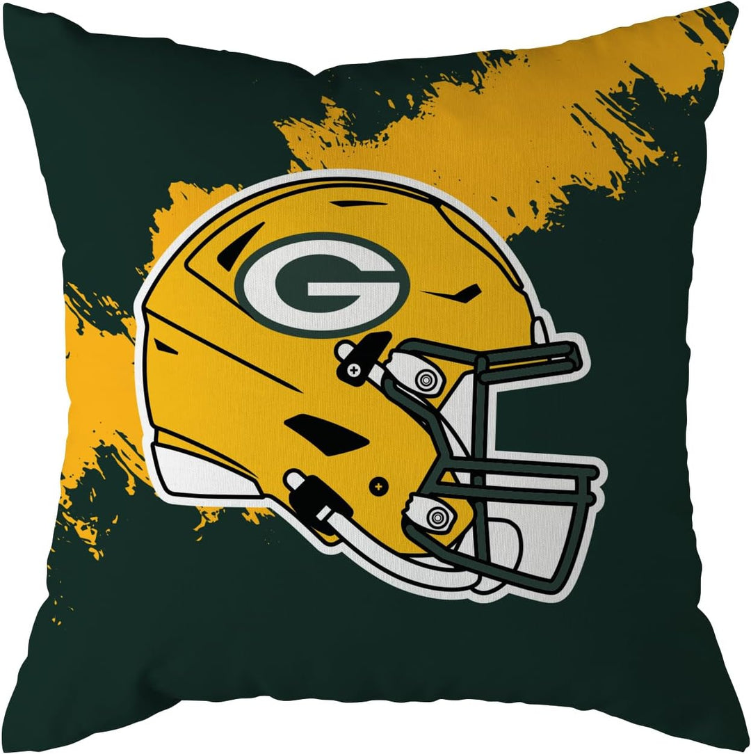 NFL Kissen Green Bay Packers Football Cushion Brush Pillow Sofakissen 50x50cm