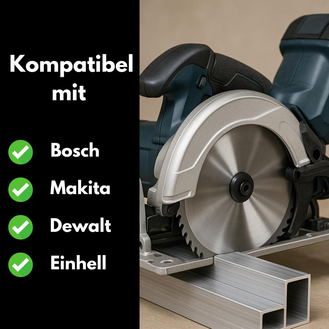 Kreissägeblatt für Aluminium oder Kunststoff – Ø 350 x 30 mm / 100 Zähne | Handkreissäge | HM – Hart