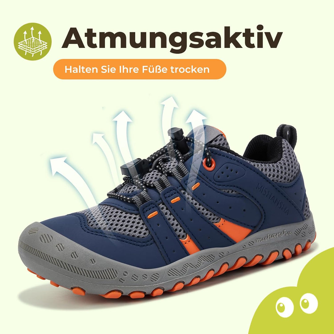 Mishansha Unisex-Kinder Turnschuhe Jungen Mädchen Trekkingschuhe rutschfest Wanderschuhe Outdoor Spo