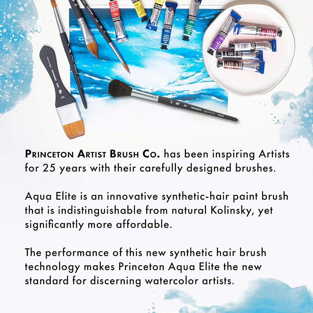 Princeton Aqua Elite NextGen Artist Travel Brush Set, Series 4850 Synthetic Kolinsky Sable for Water