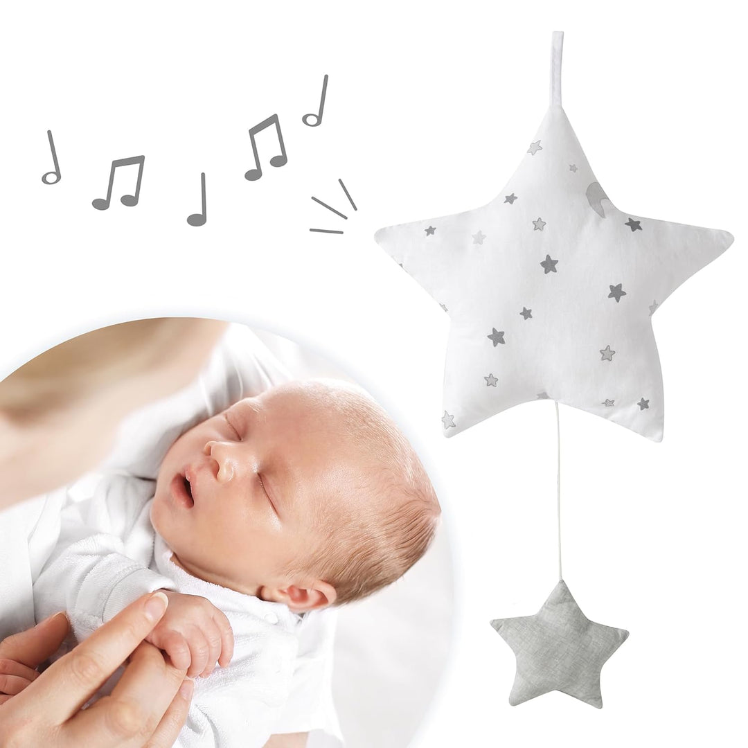 roba Spieluhr Sternenzauber für Babys - Einschlafhilfe zum Aufhängen - Motiv Stern - Melodie Lalelu