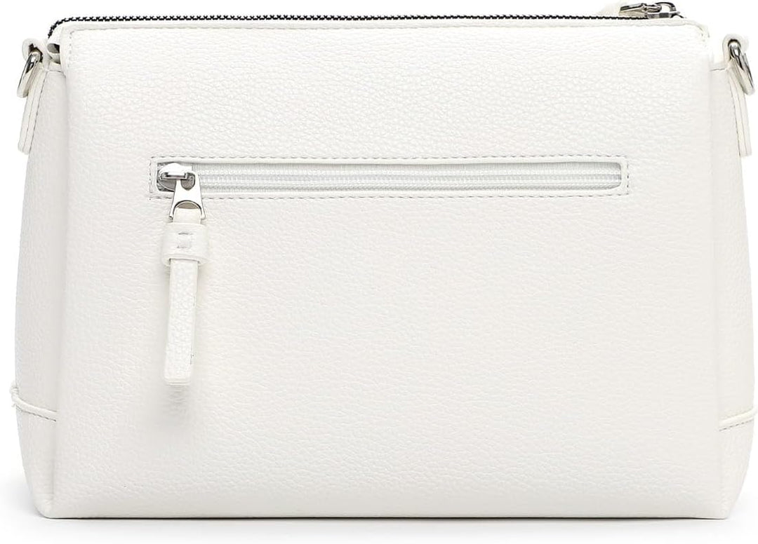 Tamaris Umhängetasche TAS Kennia 34390 Damen Handtaschen Uni Weiss M, Weiss M