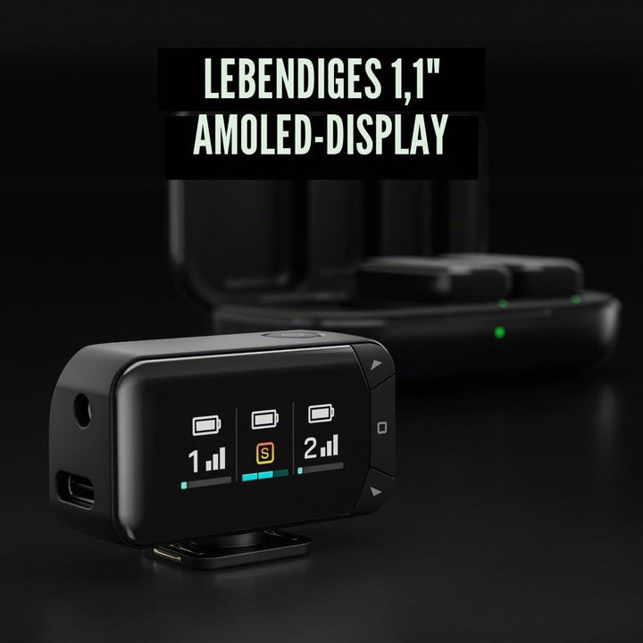 RØDE Wireless Micro - Kompaktes kabelloses Mikrofon-Kamerakit, Zwei Mikrofone mit Kamerareceiver, Sm