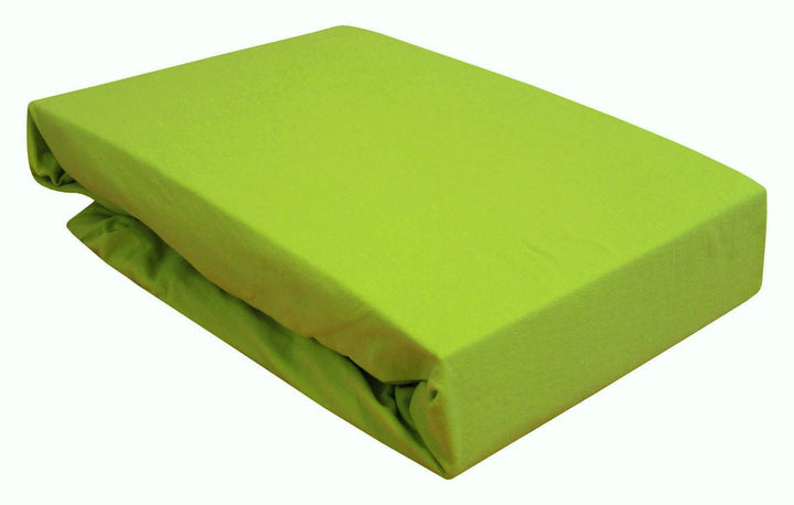 Spannbettlaken für Wasserbett / Boxspring / Übergrössen 180-200x200-220 cm Apfel Grün (apfelgrün / G