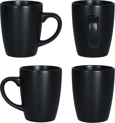 MamboCat Kattegat 6er Set Kaffeebecher I 250 ml I Schwarz matt I 6 Personen I Steingut-Tassen für He