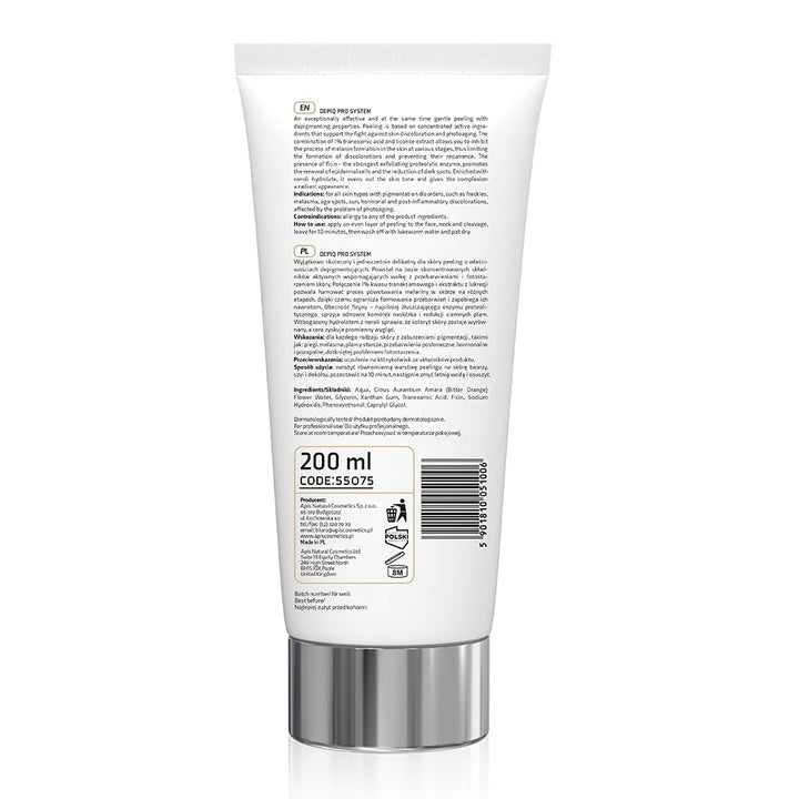 Apis DEPIQ PRO SYSTEM Peeling - 50 ml - mit Tranexamsäure und Ficain - Reduziert Pigmentflecken und