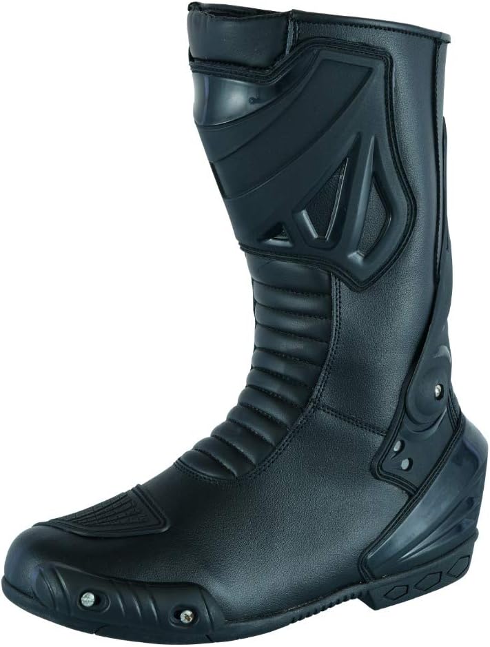 Jet Motorradschuhe Motorradstiefel Motorrad Sportstiefel Herren Protektoren Wasserdicht Leder 41 EU