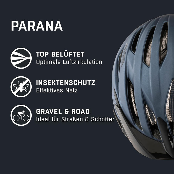 ALPINA Parana - Leichter, Individuell Anpassbarer Touren Fahrradhelm Mit Fliegennetz Für Erwachsene