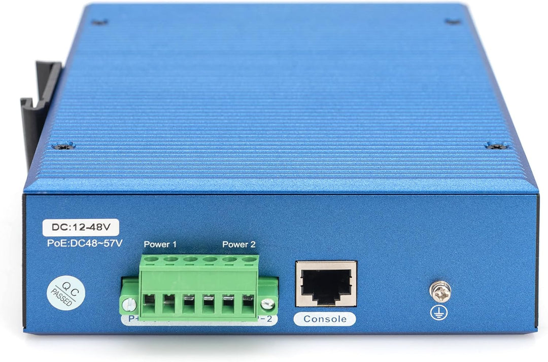 DIGITUS Industrial 8 + 4 10G Uplink Port L3 managed Gigabit Ethernet PoE Switch 8-Port + 4x Uplink S
