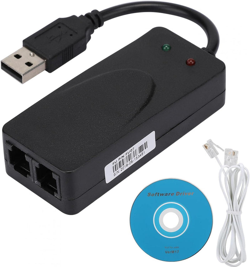 USB2.0 56K Modem Faxmodem, USB Telefonbuchse Datenmodem Plug-and-Play Automatisch Antwort senden Fax