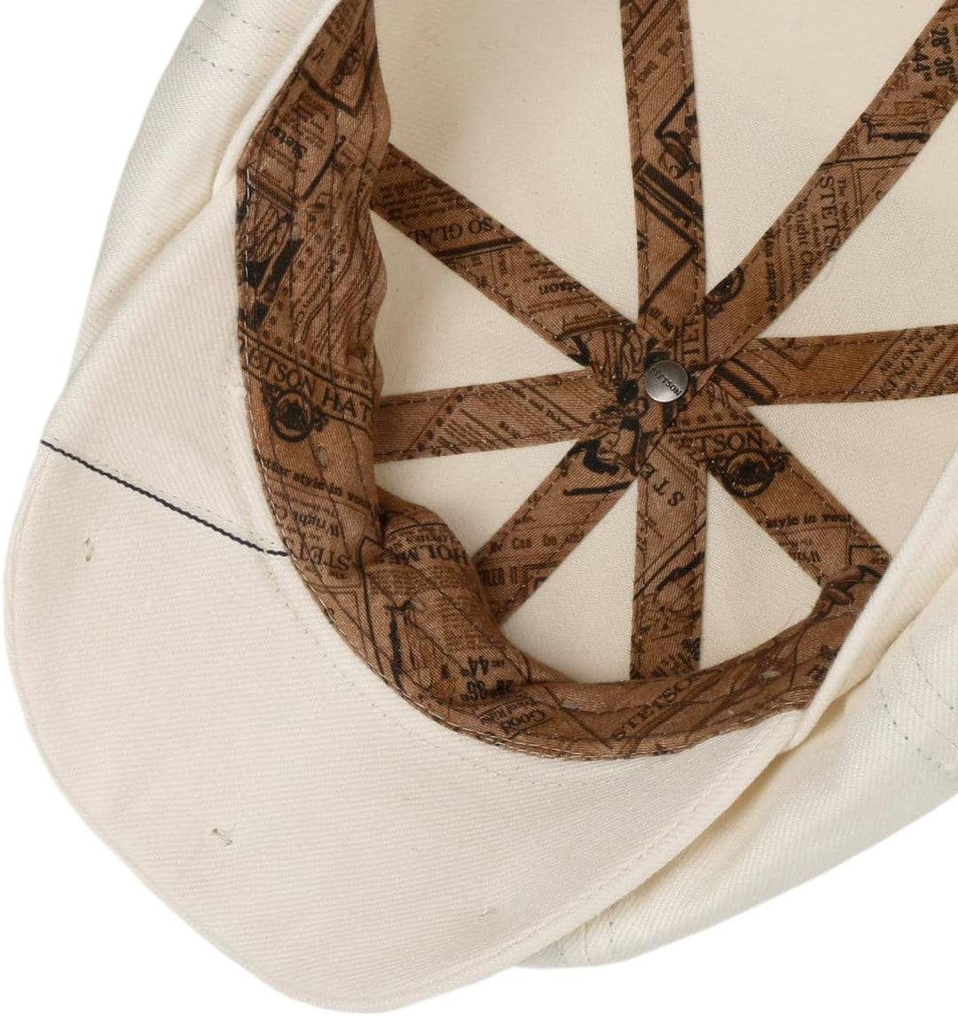 Stetson Hatteras Lightweight Flatcap - Einfarbige Mütze - Klassische Ballonmütze - Atmungsaktives Le