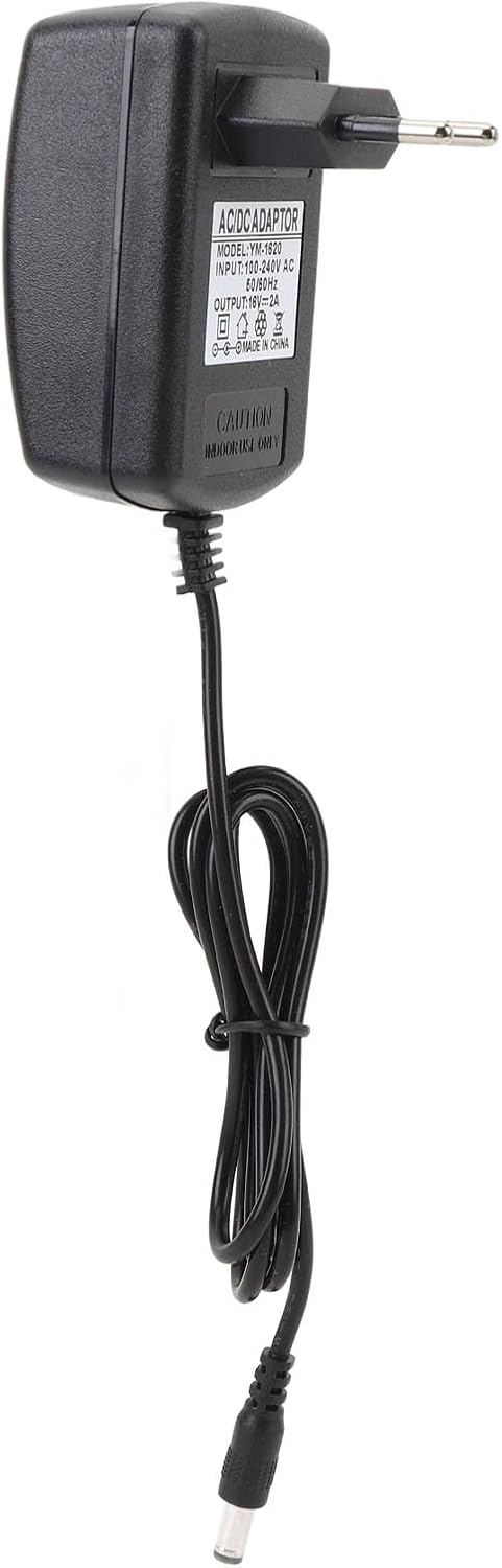 16-V-2A-Ladegerät, 37-Zoll-Kabel, 16-V-2A-Netzteil, Sicher für LED-Leuchten. (EU-Stecker), EU-Stecke