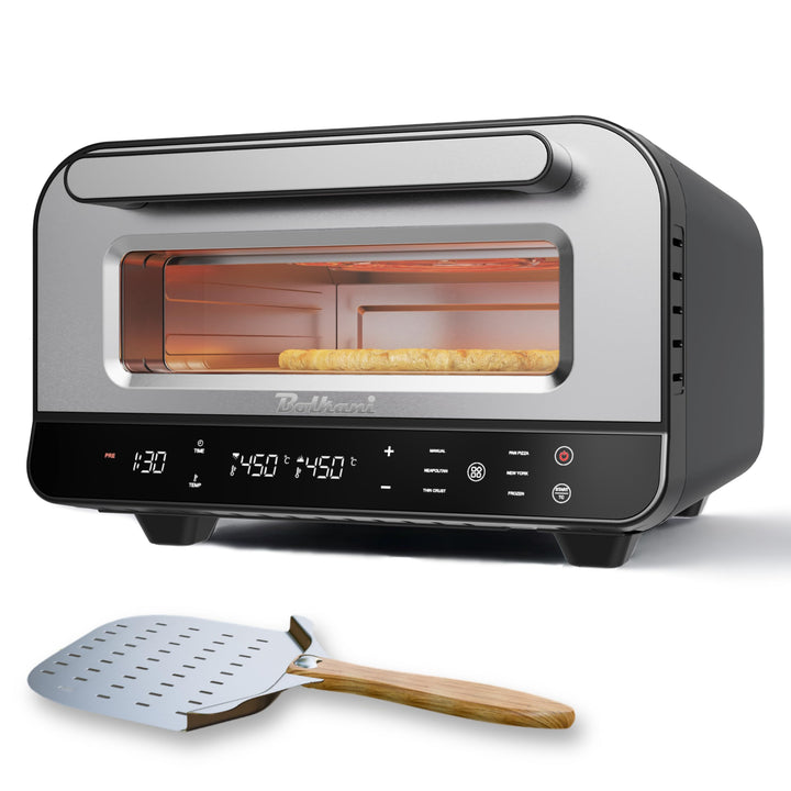 Pizzaofen Elektrisch Mit Pizzastein Für Backofen & Pizzaschieber - 450°C Elektrischer Pizza Ofen - E