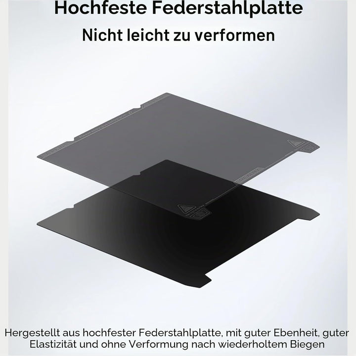 Creality K1 Smooth PEI Bauplatten Kit, Flexible Federstahl Plattform mit Glatter PEI Oberfläche und