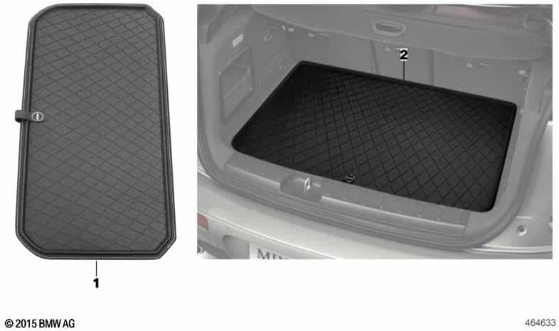 MINI Original Kofferraummatte Essential schwarz 51472408527