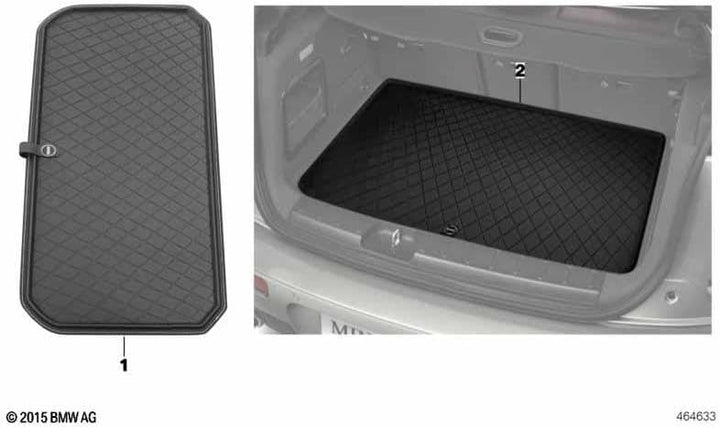 MINI Original Kofferraummatte Essential schwarz 51472408527