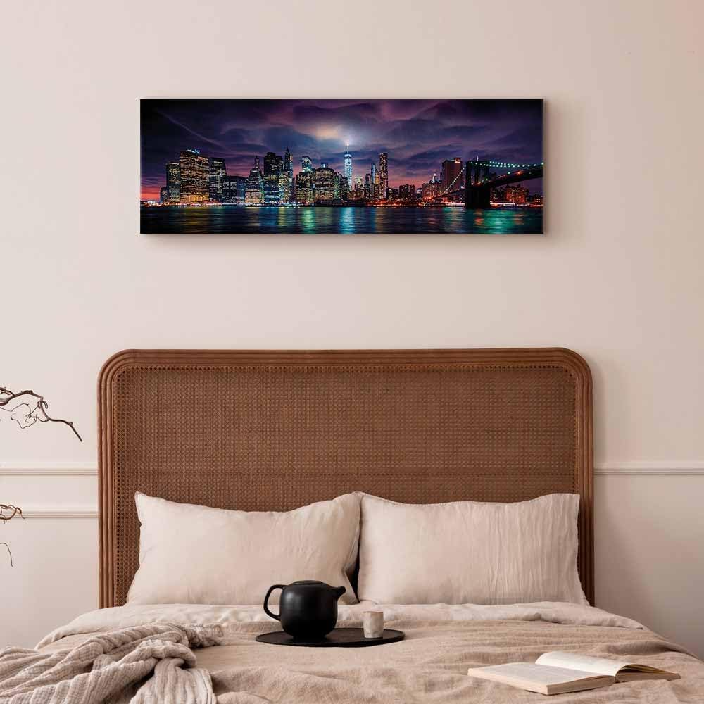 murando - Wandbilder XXL New York 135x45 cm 1 tlg - Wand Deko Vlies Leinwand Bilder Gross Wanddeko W