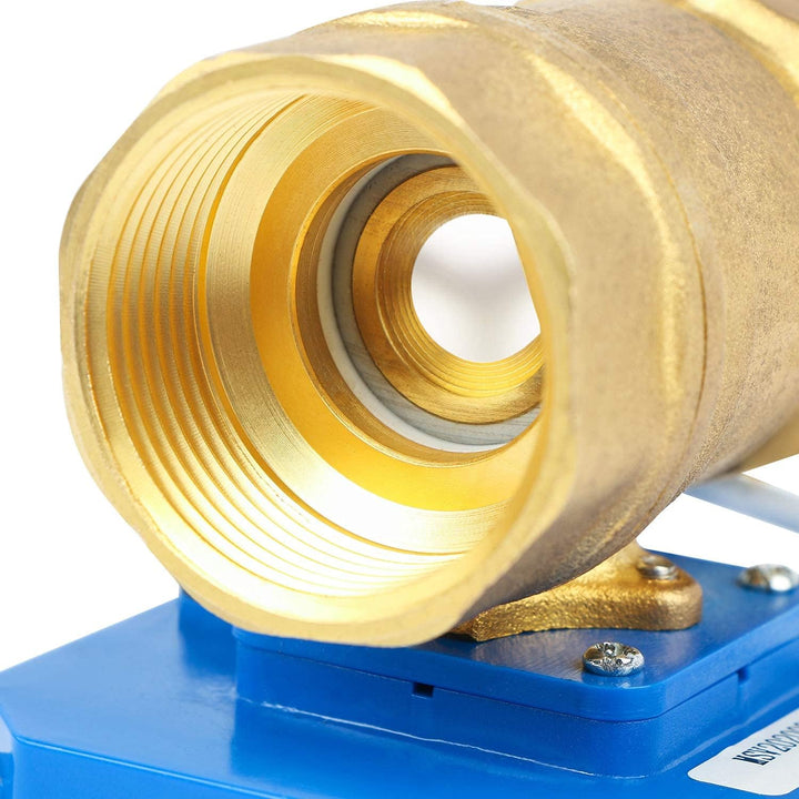 U.S. Solid 1 1/4" Motorkugelhahn Messing 2 Wege Elektrischer Kugelhahn 9–24 V DC, DN32, 2 Drähte, Au