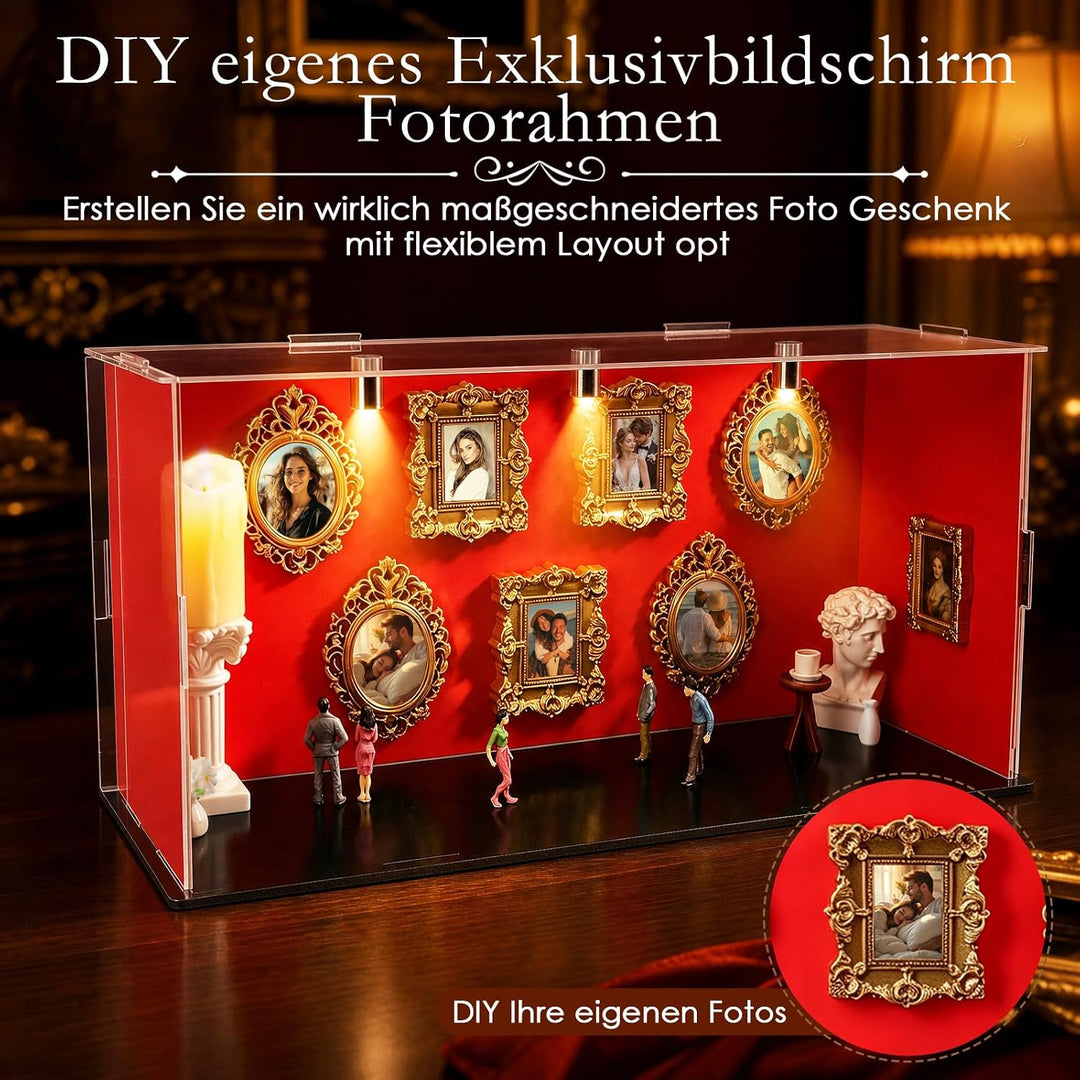 DIY Mini Museum Silhouette Box, Mini Museum Bilderrahmen Vintage, DIY Mini Museum Bilderrahmen, Muse