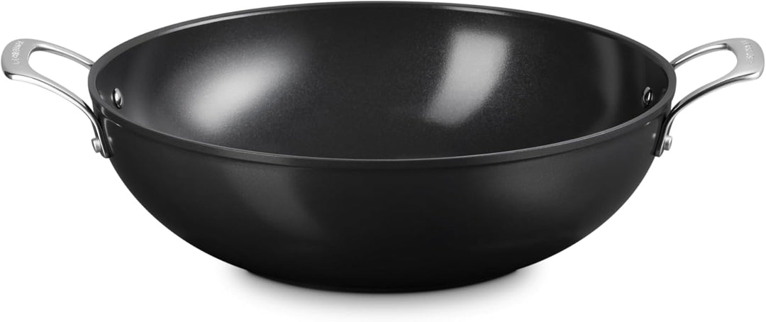 LE CREUSET Wok Pan Essential Antihaft-Keramik – ø 32 cm / 6,0 Liter – Keramik-Antihaftbeschichtung