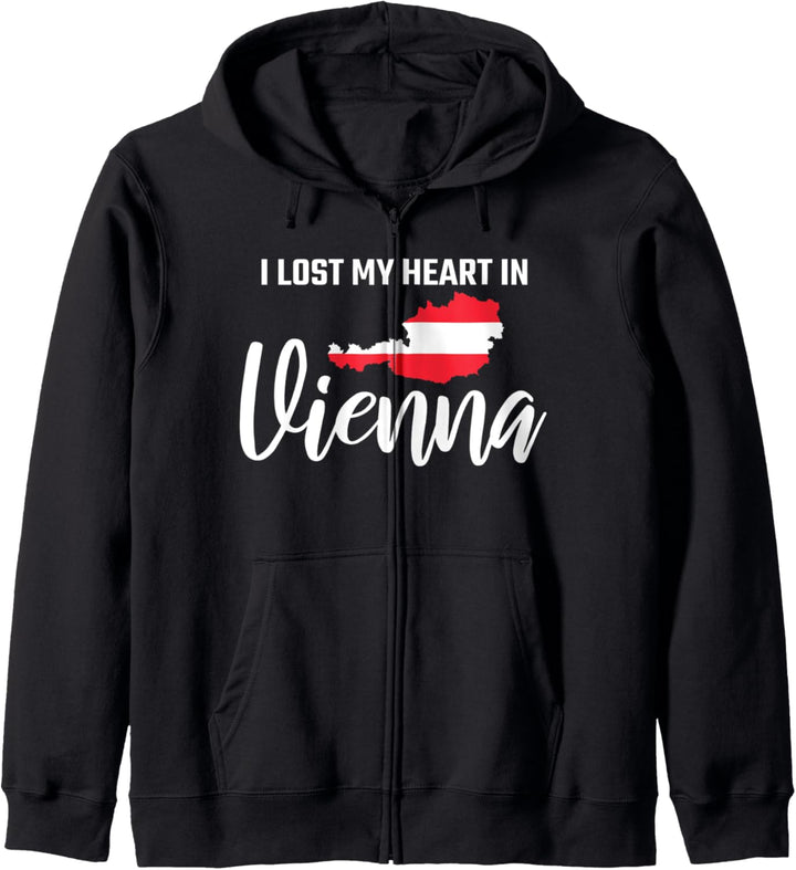 Wien Österreich Vienna I Love Vienna Geschenk Kapuzenjacke